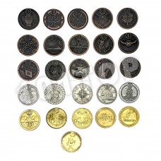 Монеты Пятерочка магазин сокровищ набор 26 штук